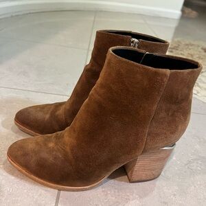 Alexander Wang Brown Suede Ankle Boots